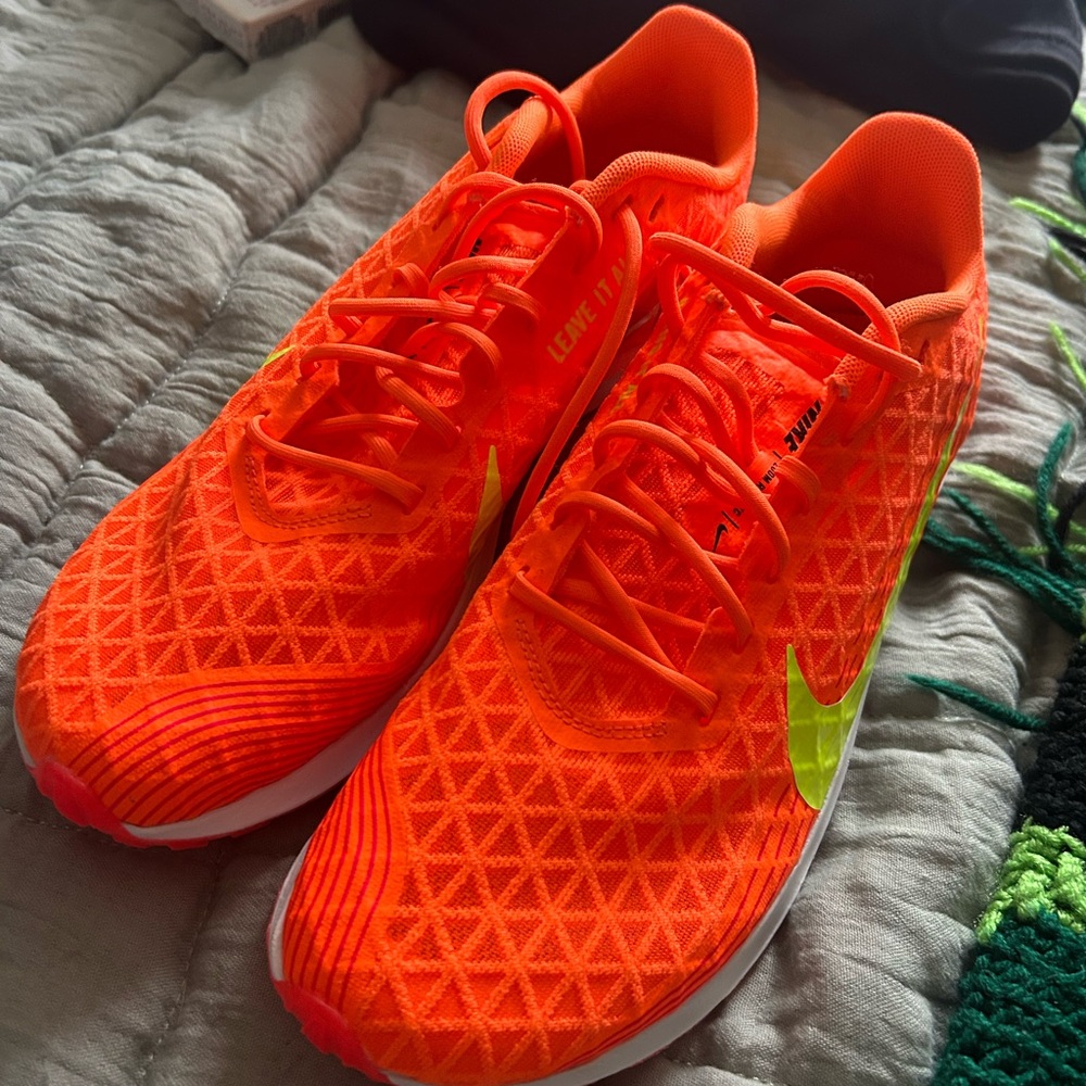 Nike Bright Orange Running Shoes with Volt Swoosh